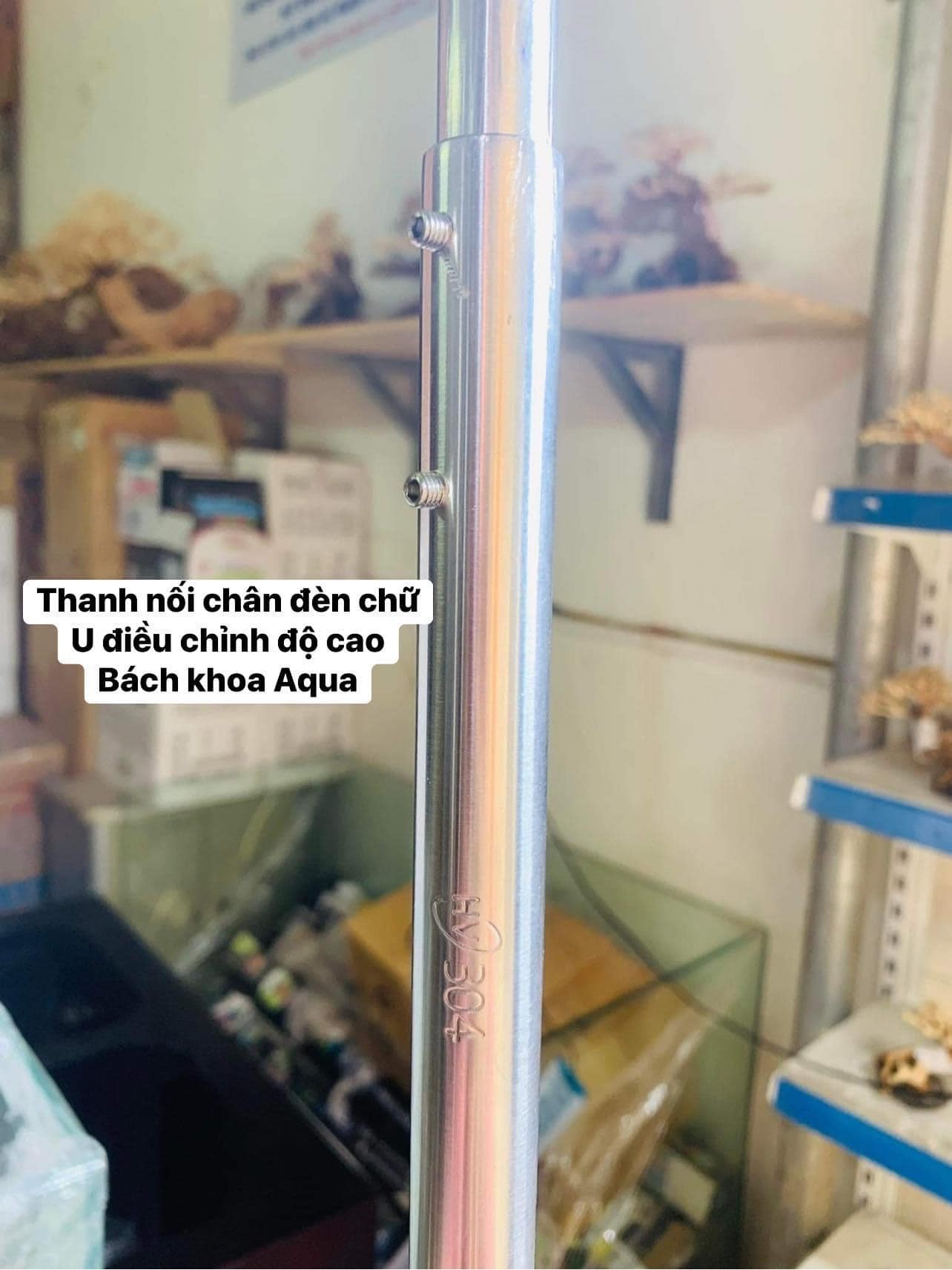 Giá treo đèn Inox chữ L (kẹp sau) và chữ U (kẹp ngang) bể